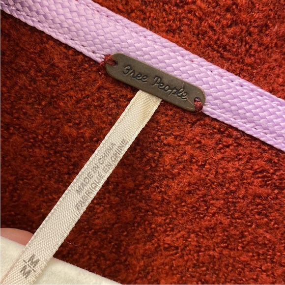 Free People Burgundy Open-Front Cardigan - Picture 6 of 6